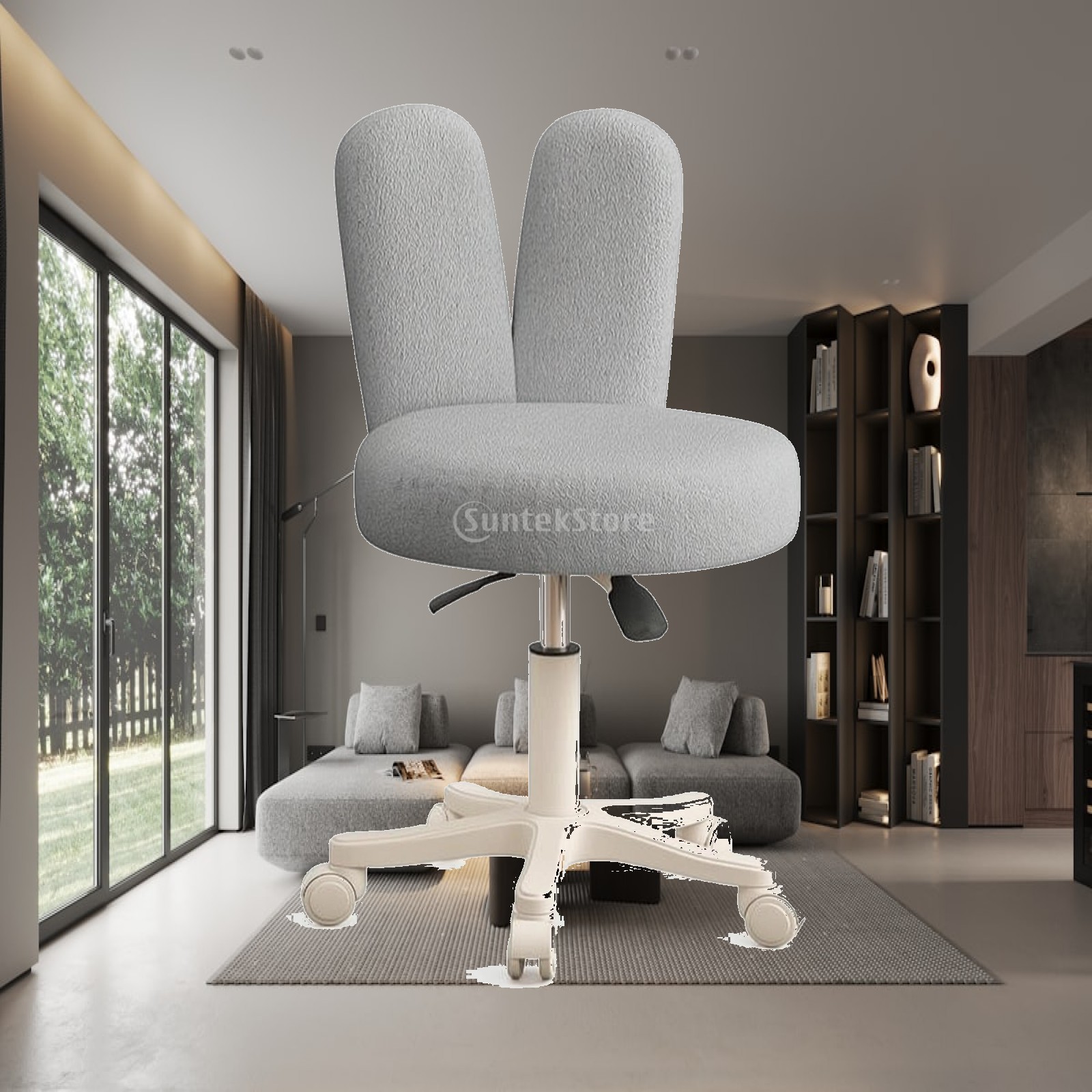 Chairs - كرسي دوار مع مسند ظهر قابل