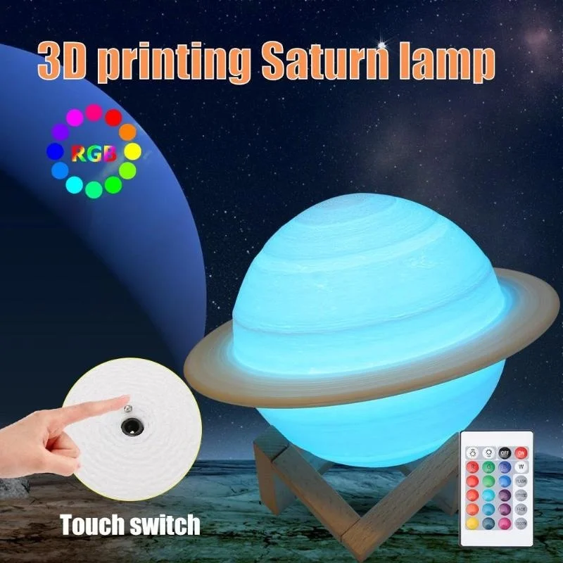 Floating Nightstand With Led Light - مصباح LED يعمل باللمس مع جهاز