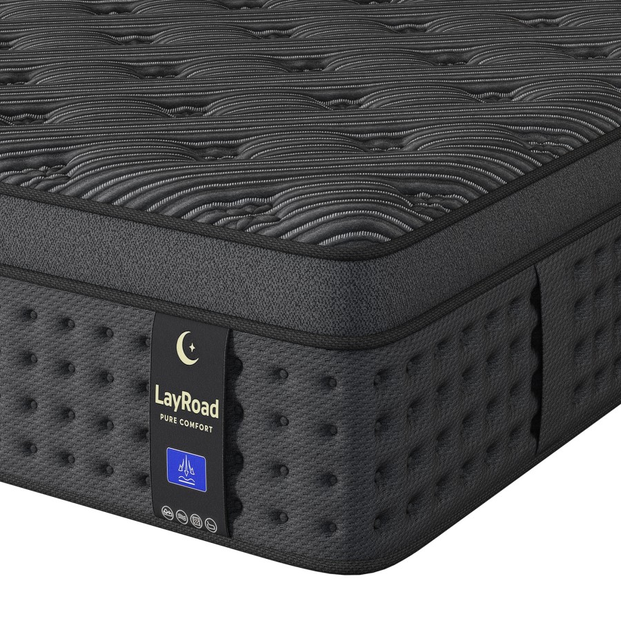 Memory Foam Mattress In A Box Queen - مرتبة هجينة من الإسفنج المطاطي مقاس
