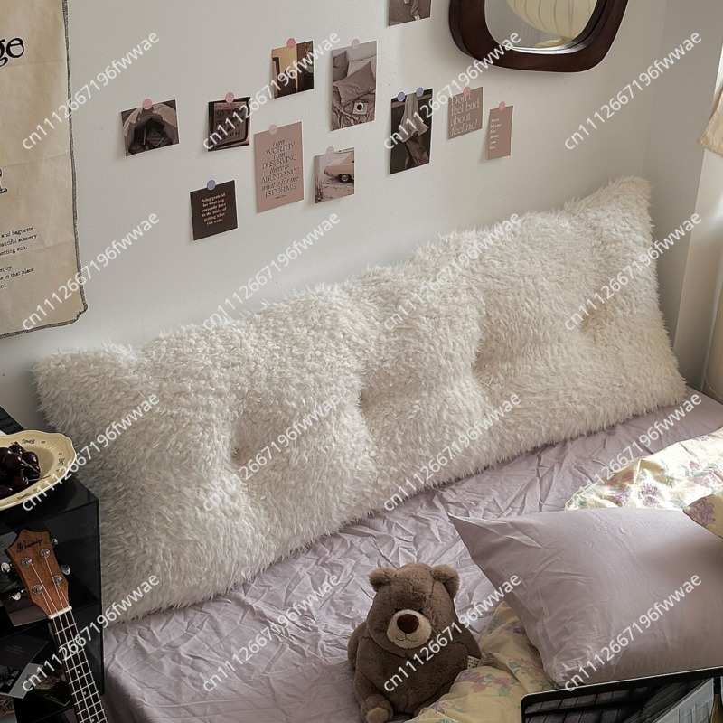 Headboard Cushion Backrest Tatami - وسادة دعم رأس السرير المخملية الفاخرة،