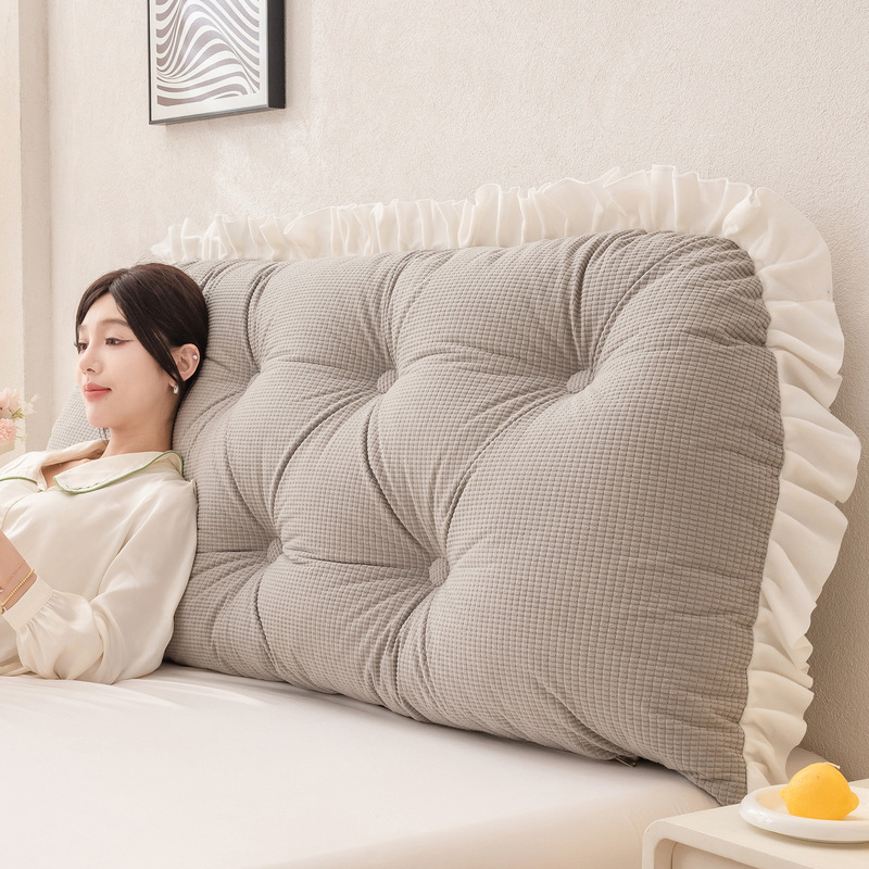 Headboard Cushion Backrest Tatami - وسادة ظهر مبطنة مزخرفة بتصميم مموج