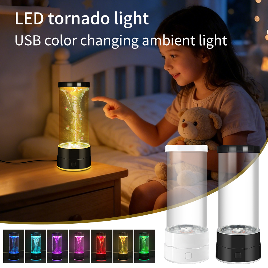Floating Nightstand With Led Light - مصباح ليلي إبداعي بتقنية LED على