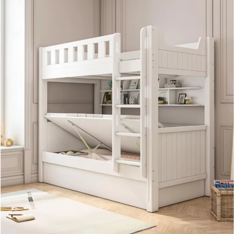 Bunk Bed With Stairs And Slide - أثاث غرف نوم الأطفال: سرير أطفال