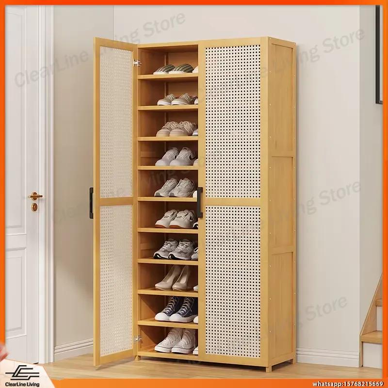 Shoe Rack Cabinet Narrow Entryway - رف أحذية عصري متعدد الطبقات للاستخدام