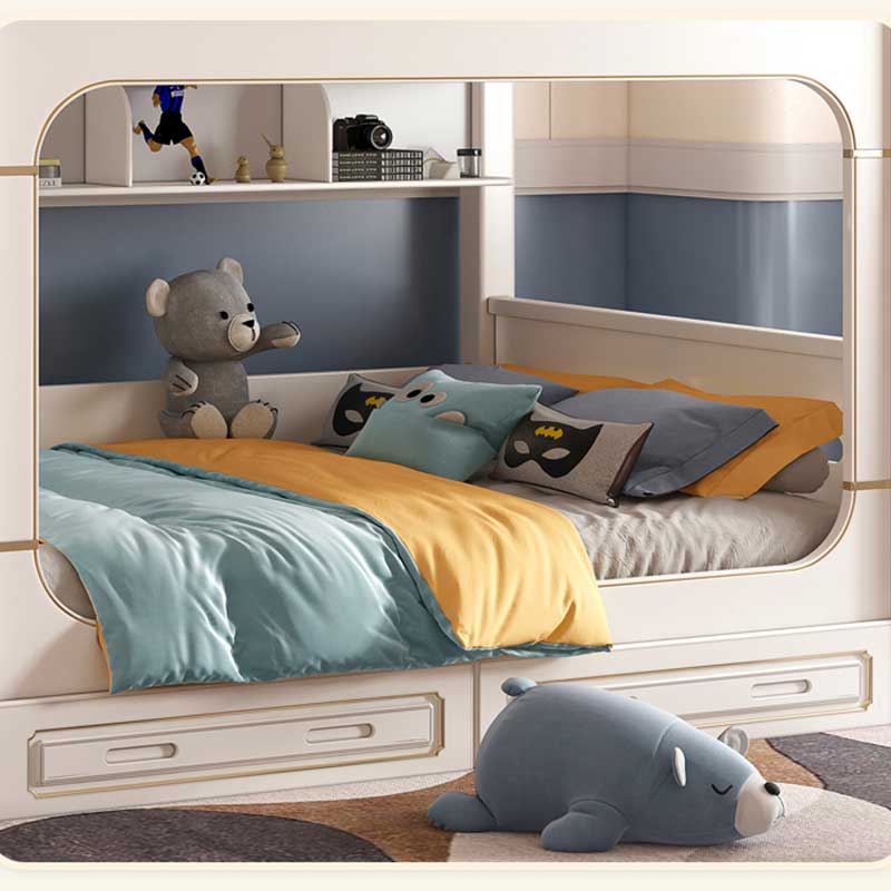 Bunk Bed With Stairs And Slide - أطقم أثاث غرف نوم أطفال حديثة