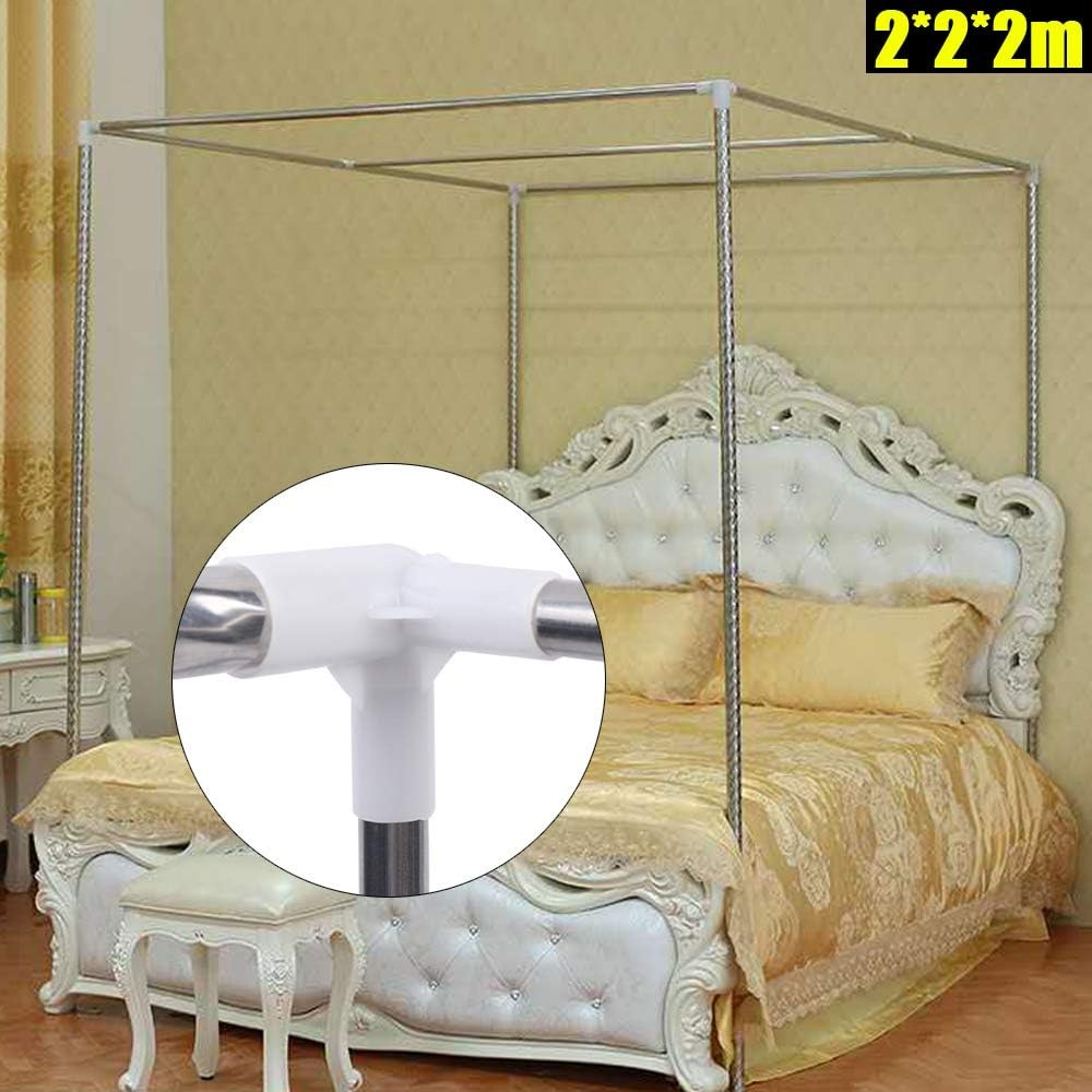 Canopy Bed Frame Metal Queen - إطار سرير معدني من الفولاذ المقاوم