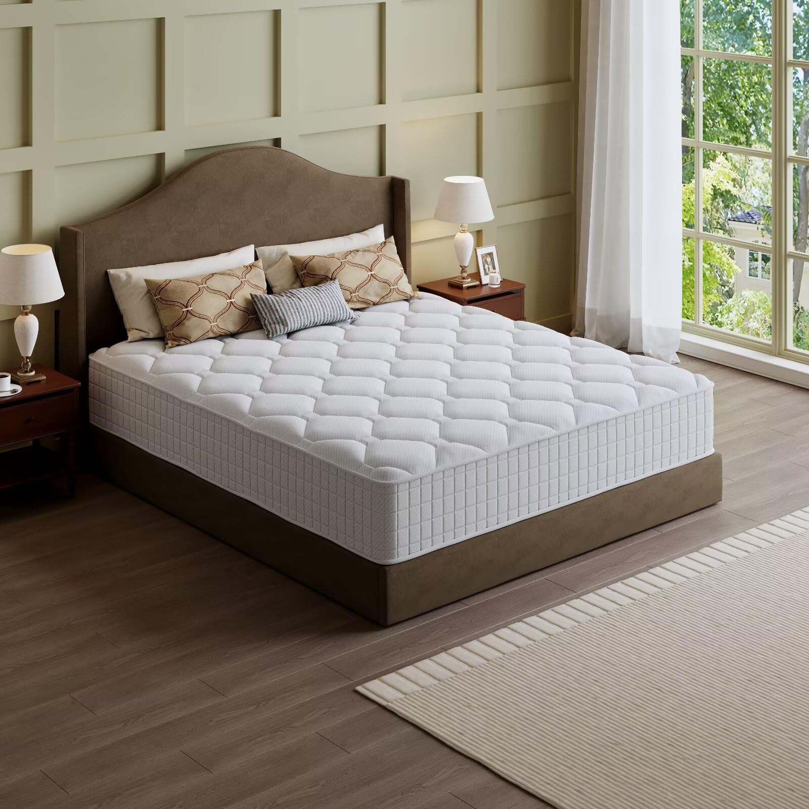 Memory Foam Mattress In A Box Queen - مرتبة كوين، مرتبة هايبرد من الإسفنج