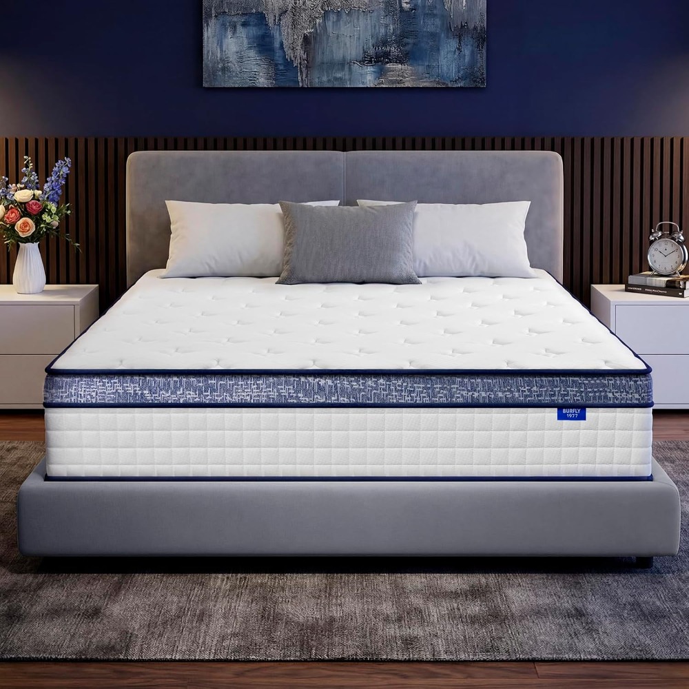 Memory Foam Mattress In A Box Queen - مرتبة كوين، مرتبة هايبرد مقاس كوين