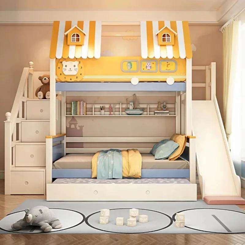 سرير أطفال خشبي من نوع لوفت مع - مراجعة Bunk Bed With Stairs And Slide وسعره