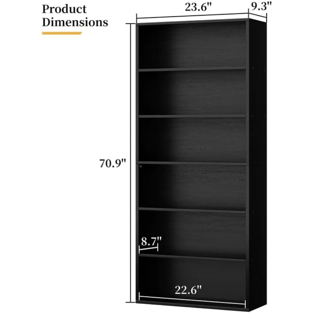 رف كتب مفتوح بـ 6 طبقات، ارتفا - مراجعة Storage وسعره