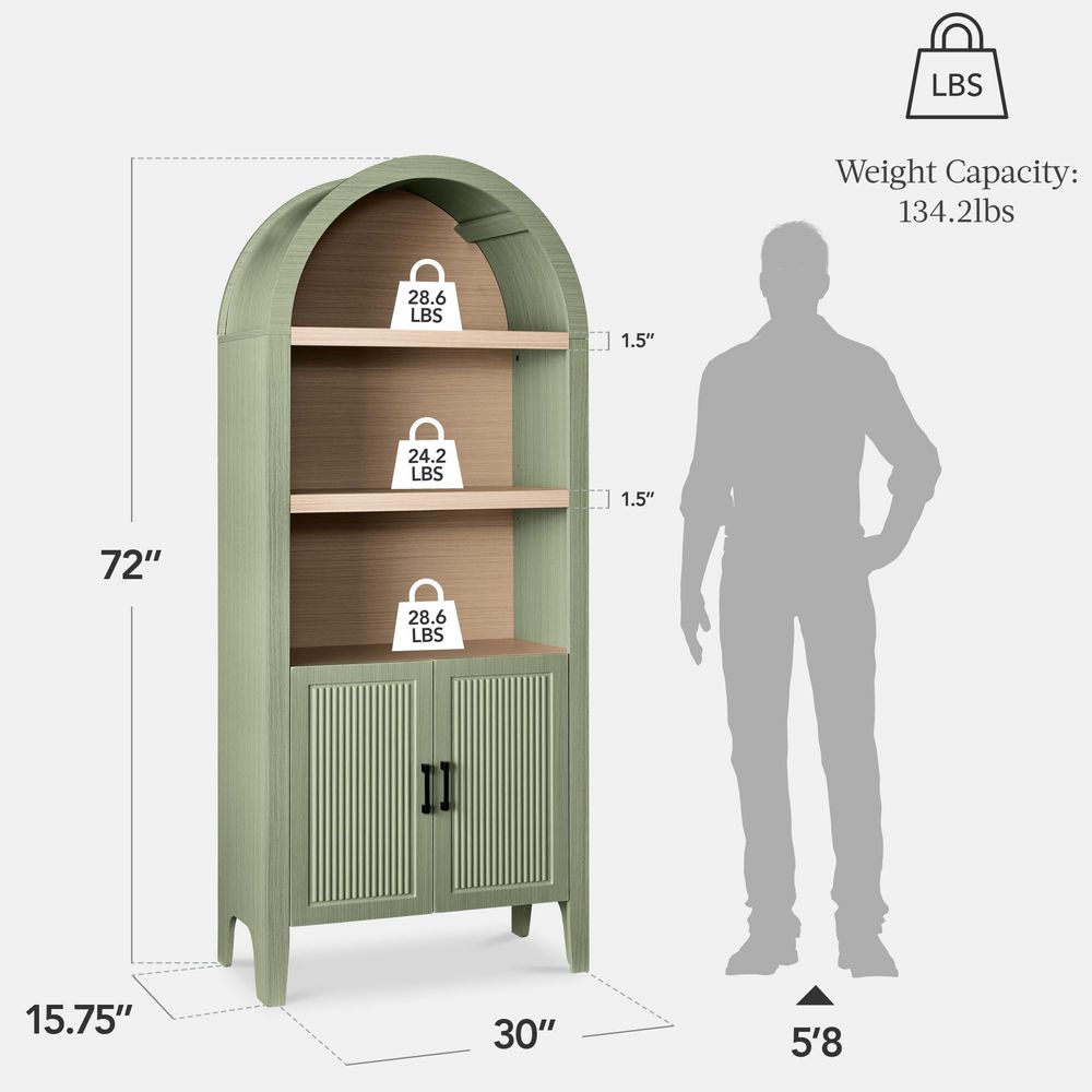 خزانة مطبخ خشبية مقوسة بارتفاع - مراجعة Storage وسعره