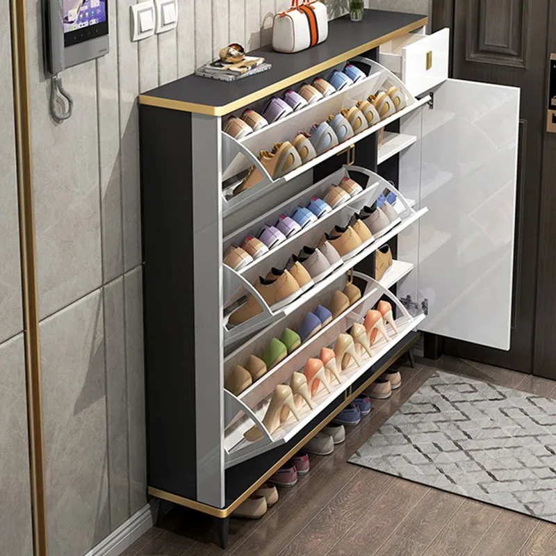 خزائن أحذية ضيقة رفيعة للغاية، - مراجعة Shoe Rack Cabinet Narrow Entryway وسعره