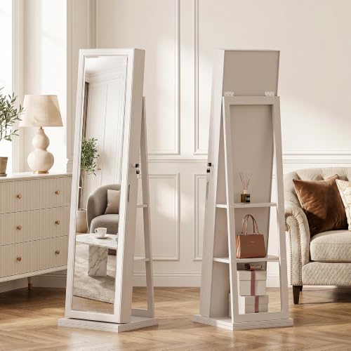خزانة مجوهرات 4 في 1 قابلة للق - مراجعة Full Length Mirror Jewelry Armoire وسعره