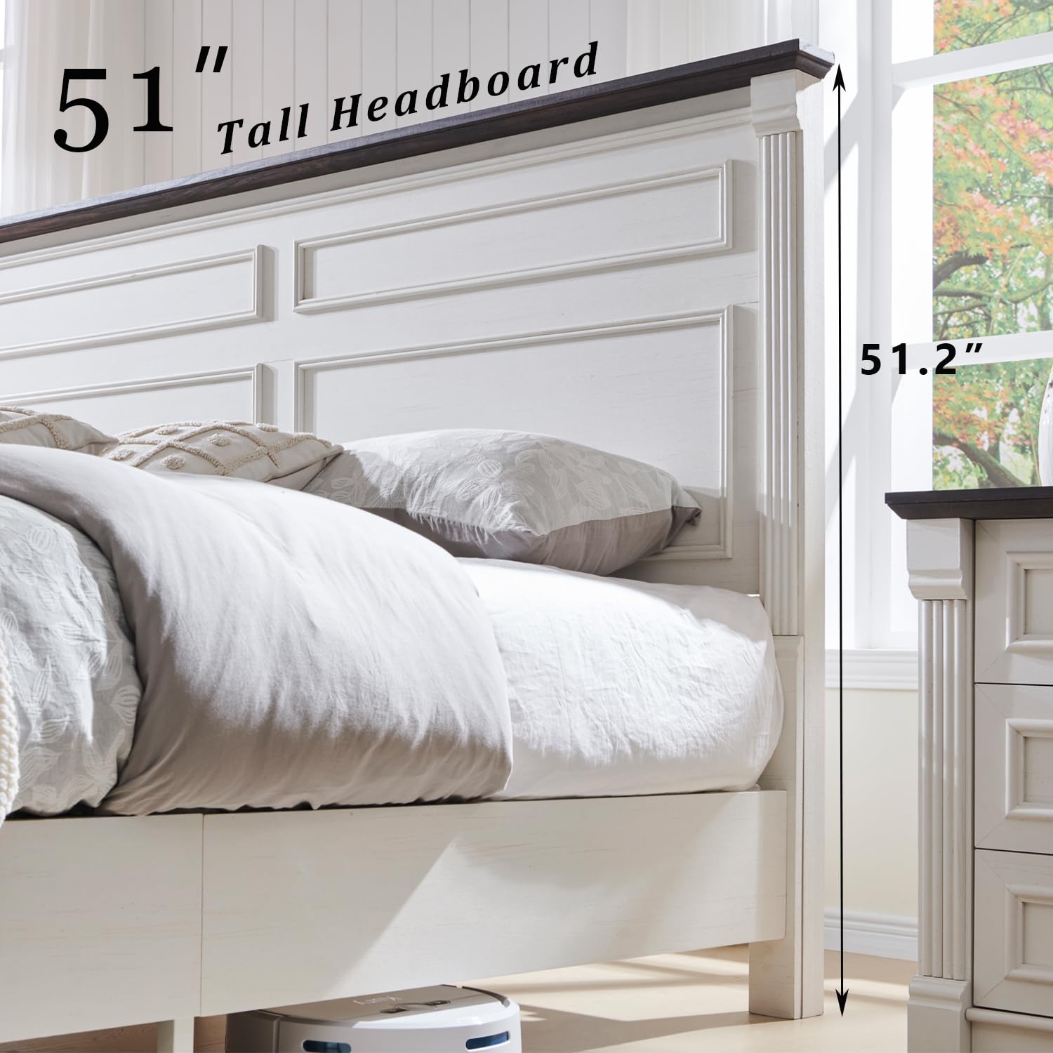 إطار سرير كينج سايز بتصميم ريف - مراجعة King Size Bed Frame With Storage Drawers وسعره
