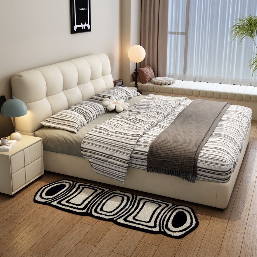 # إطار سرير جلدي أسود مبطن مع  - مراجعة King Size Bed Frame With Storage Drawers وسعره