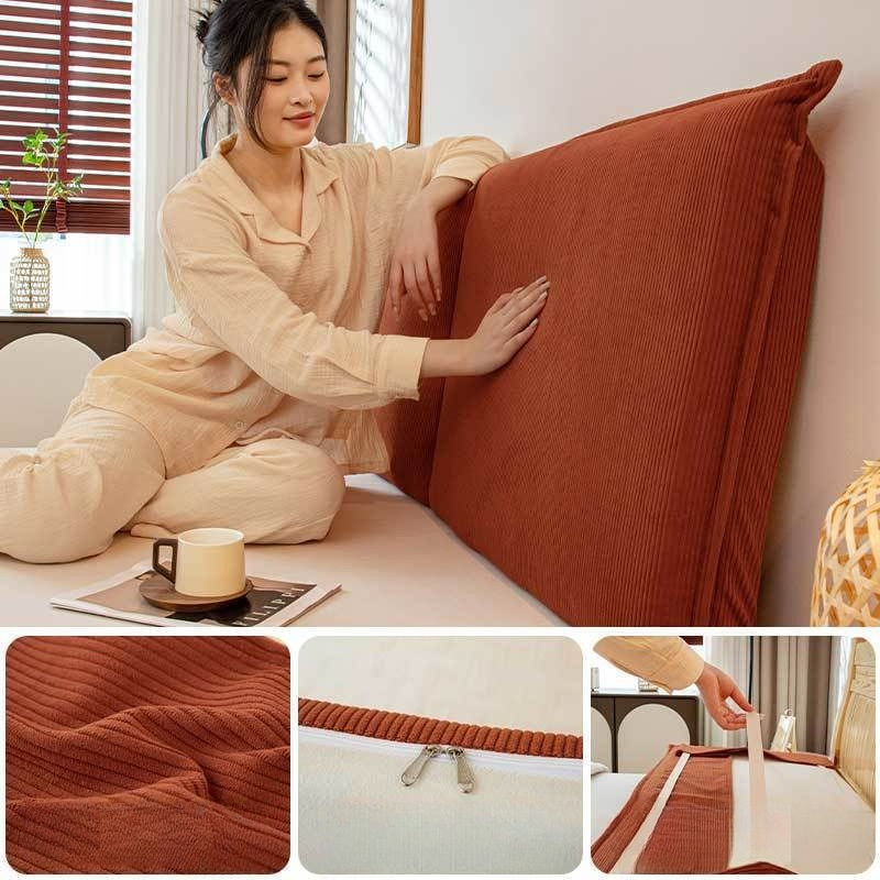 وسادة ظهر للسرير من قماش الكور - مراجعة Headboard Cushion Backrest Tatami وسعره