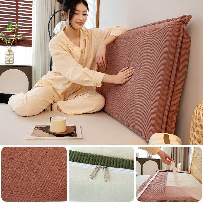 وسادة ظهر للسرير من قماش الكور - مراجعة Headboard Cushion Backrest Tatami وسعره