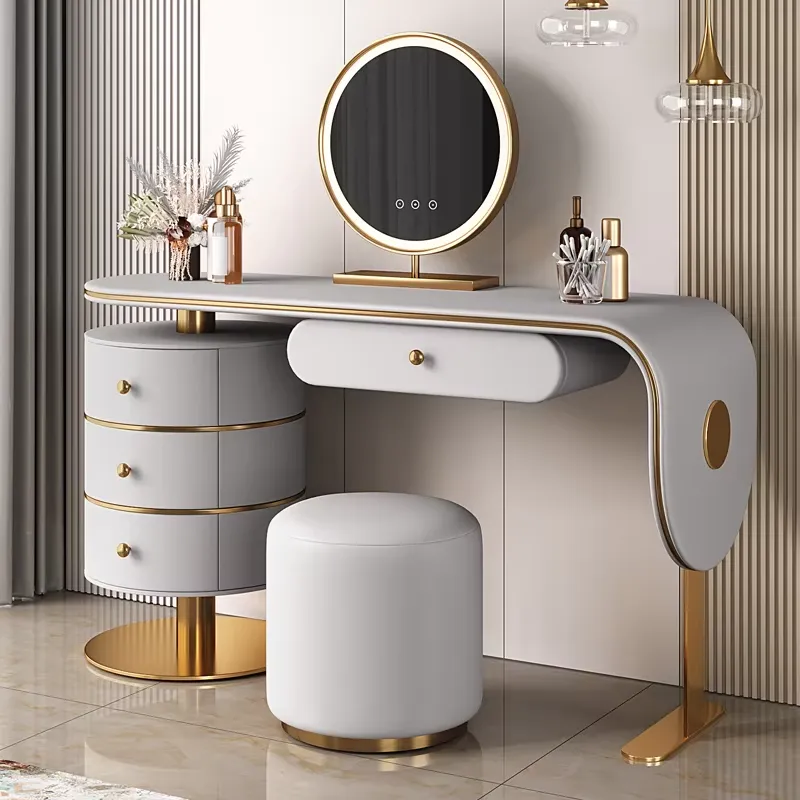 طاولة تزيين خشبية مخصصة عالية  - مراجعة Dressing Table Vanity With Lighted Mirror وسعره