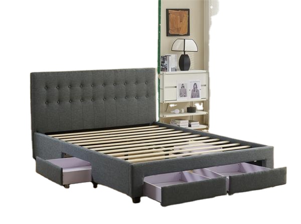 إطار سرير مزدوج عصري مع 4 أدرا - مراجعة King Size Bed Frame With Storage Drawers وسعره