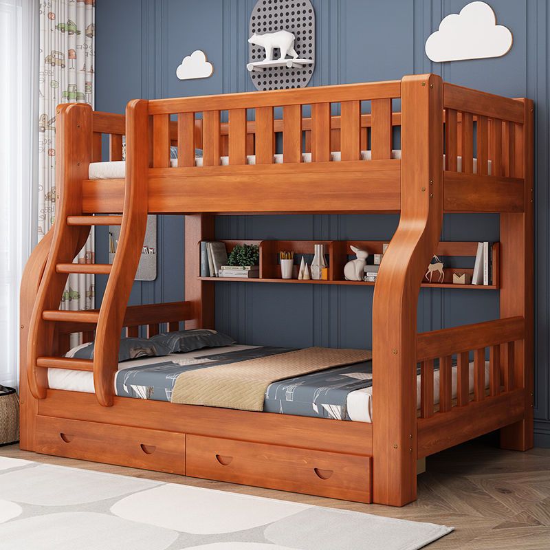 سرير أطفال مزدوج بإطار خشبي صل - مراجعة Bunk Bed With Stairs And Slide وسعره