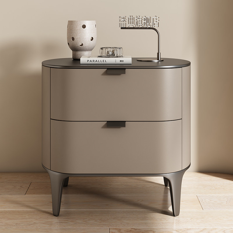 طاولات جانبية فاخرة من الجلد ا - مراجعة Solid Wood Nightstand 2 Drawers وسعره