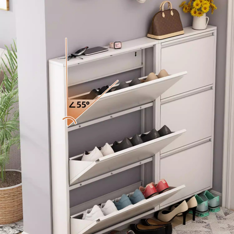 خزانة أحذية عصرية نحيفة، رف قا - مراجعة Shoe Rack Cabinet Narrow Entryway وسعره