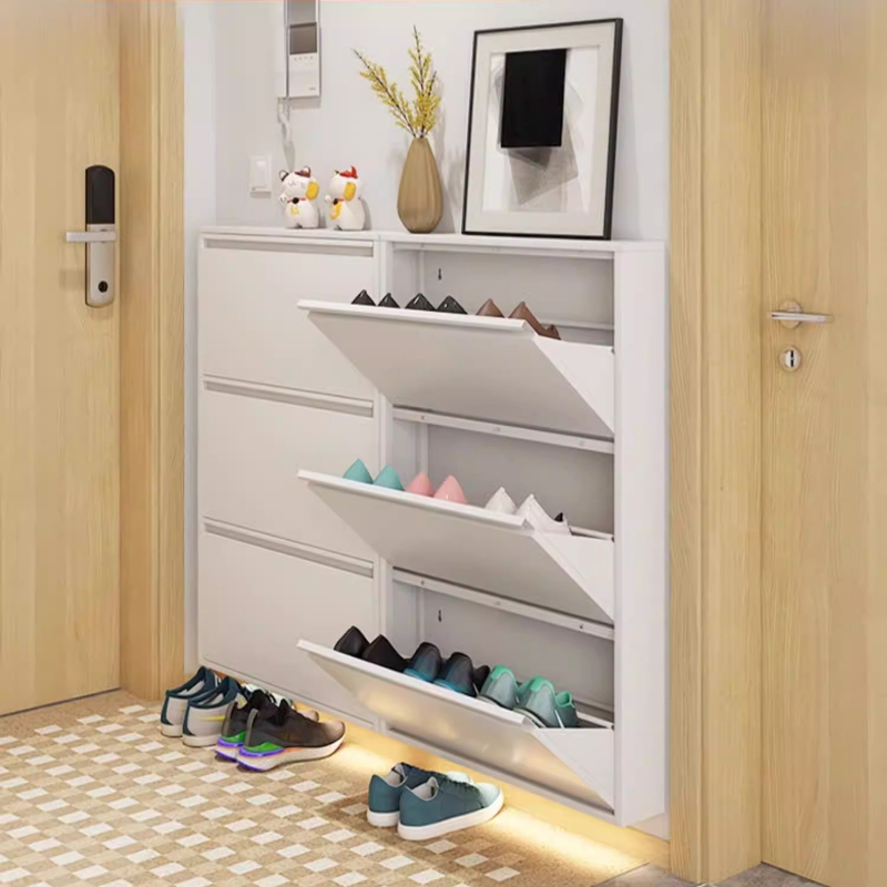 خزانة أحذية عصرية نحيفة، رف قا - مراجعة Shoe Rack Cabinet Narrow Entryway وسعره
