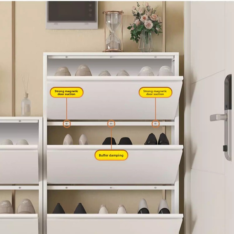 خزانة أحذية عصرية نحيفة، رف قا - مراجعة Shoe Rack Cabinet Narrow Entryway وسعره