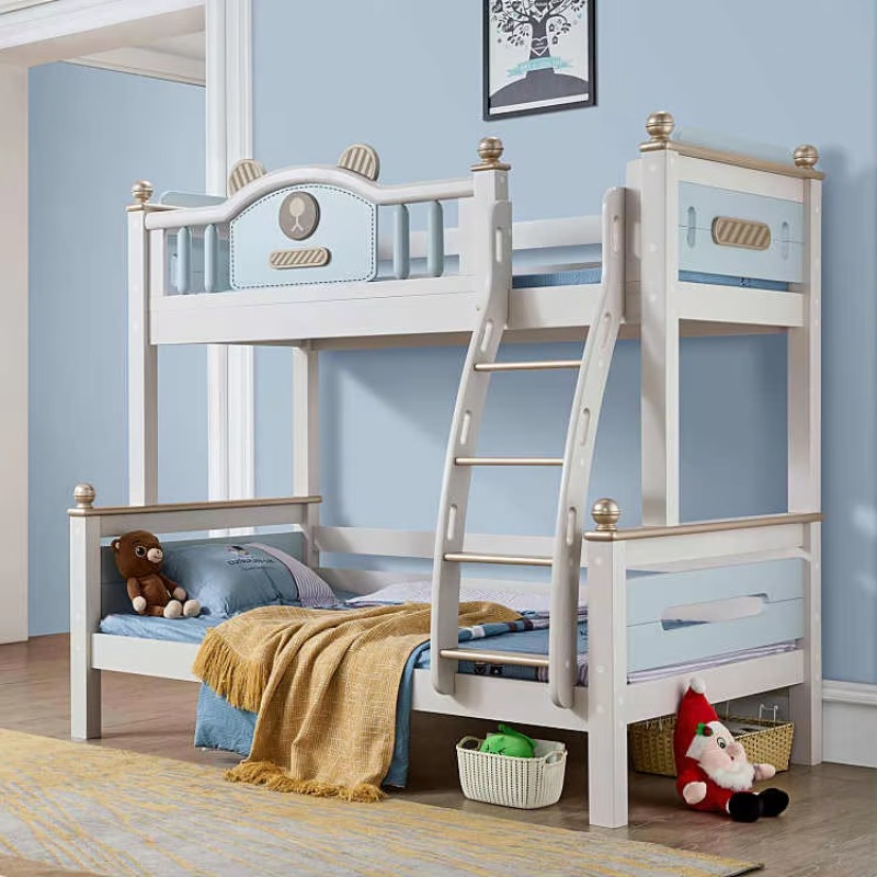 سرير بطابقين خشبي متعدد الوظائ - مراجعة Bunk Bed With Stairs And Slide وسعره