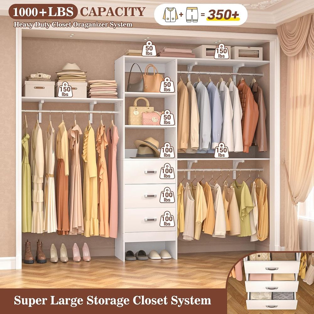 نظام خزانة ملابس 8T، منظم خزان - مراجعة Bedroom Furniture وسعره