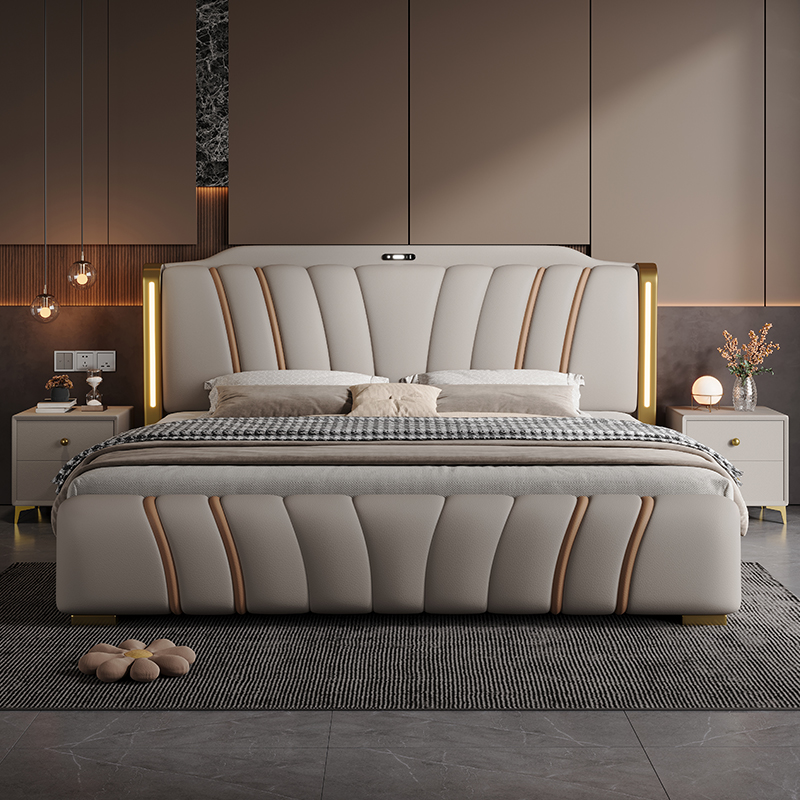 سرير خشبي فاخر مقاس 180x200 سم - مراجعة King Size Bed Frame With Storage Drawers وسعره