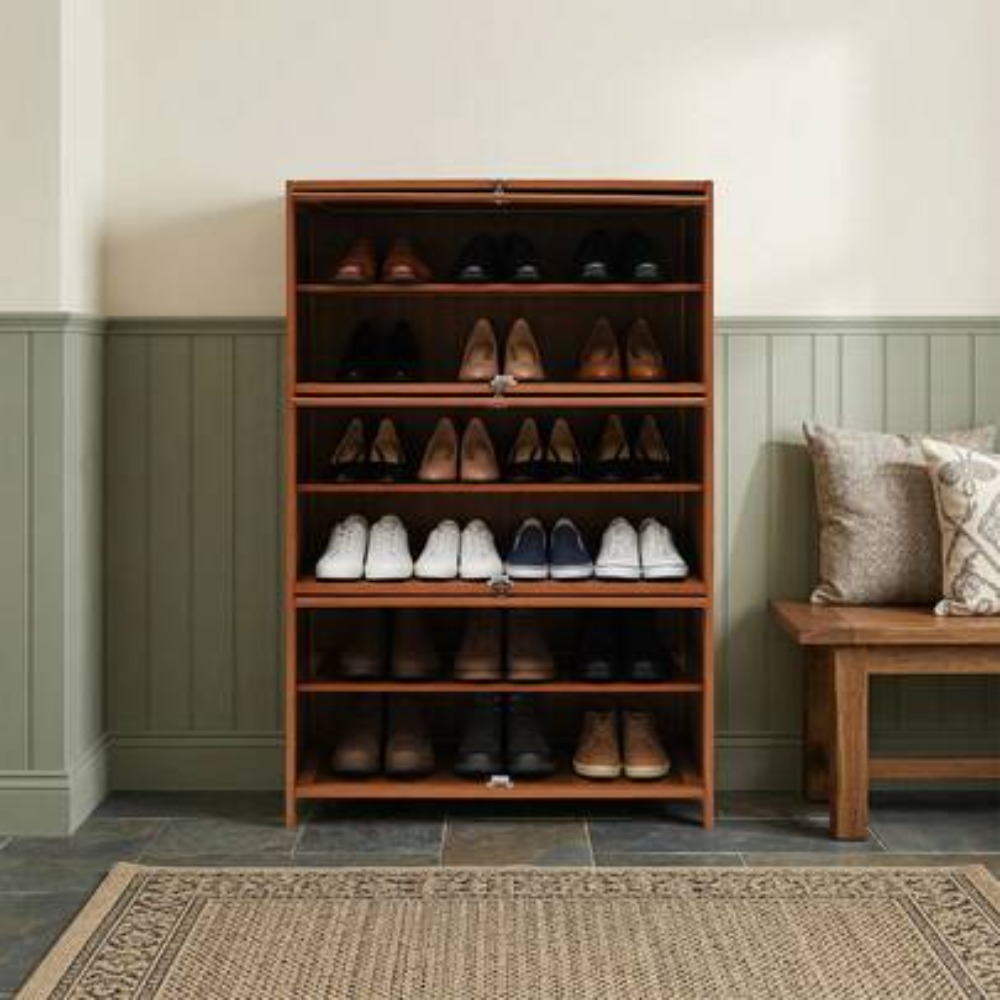 خزانة تخزين أحذية بـ 7 طبقات،  - مراجعة Shoe Rack Cabinet Narrow Entryway وسعره