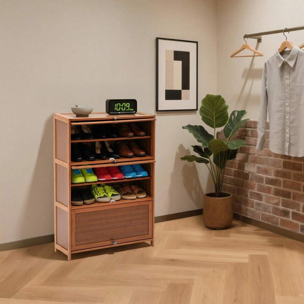 خزانة تخزين أحذية بـ 7 طبقات،  - مراجعة Shoe Rack Cabinet Narrow Entryway وسعره