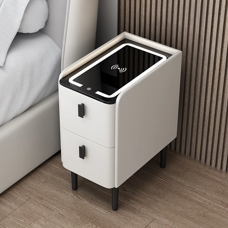 طاولة سرير جانبية خشبية بتصميم - مراجعة Solid Wood Nightstand 2 Drawers وسعره