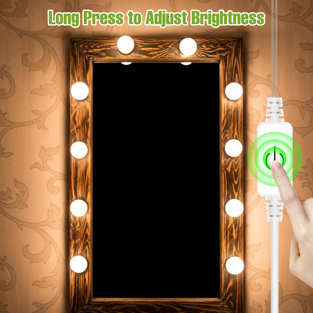 مصباح LED لمرآة المكياج 5 فولت - مراجعة Dressing Table Vanity With Lighted Mirror وسعره