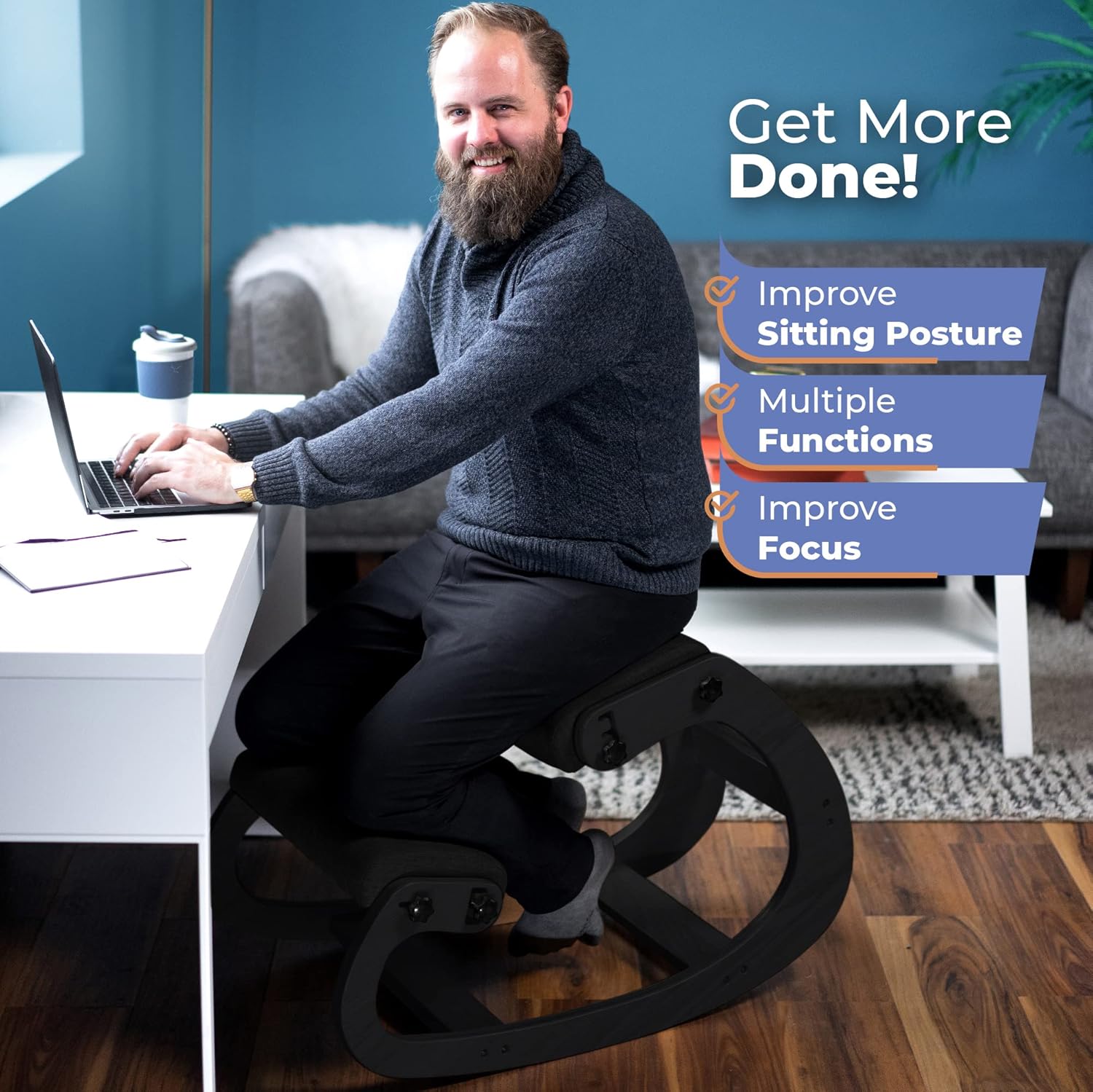 كرسي خشبي مريح للركوع قابل للت - مراجعة Office Furniture وسعره