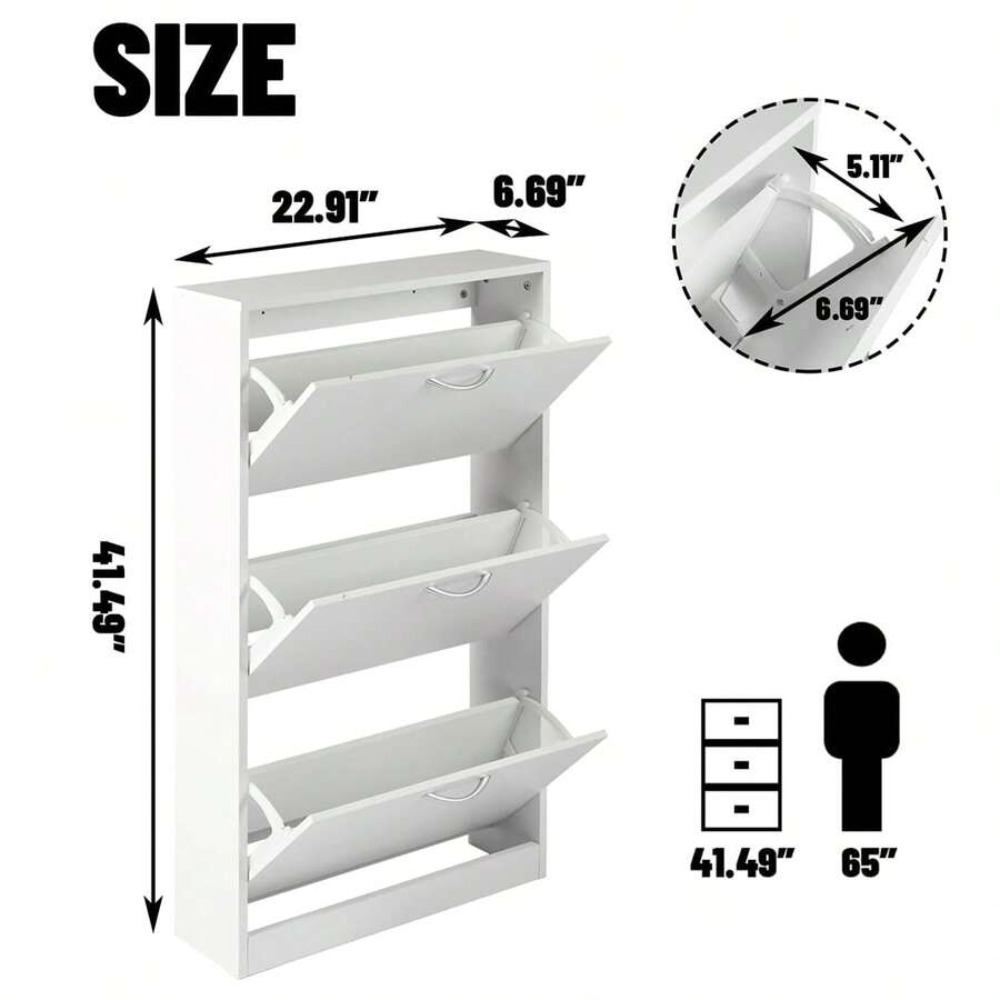 خزانة أحذية للمدخل، وحدة تخزين - مراجعة Shoe Rack Cabinet Narrow Entryway وسعره