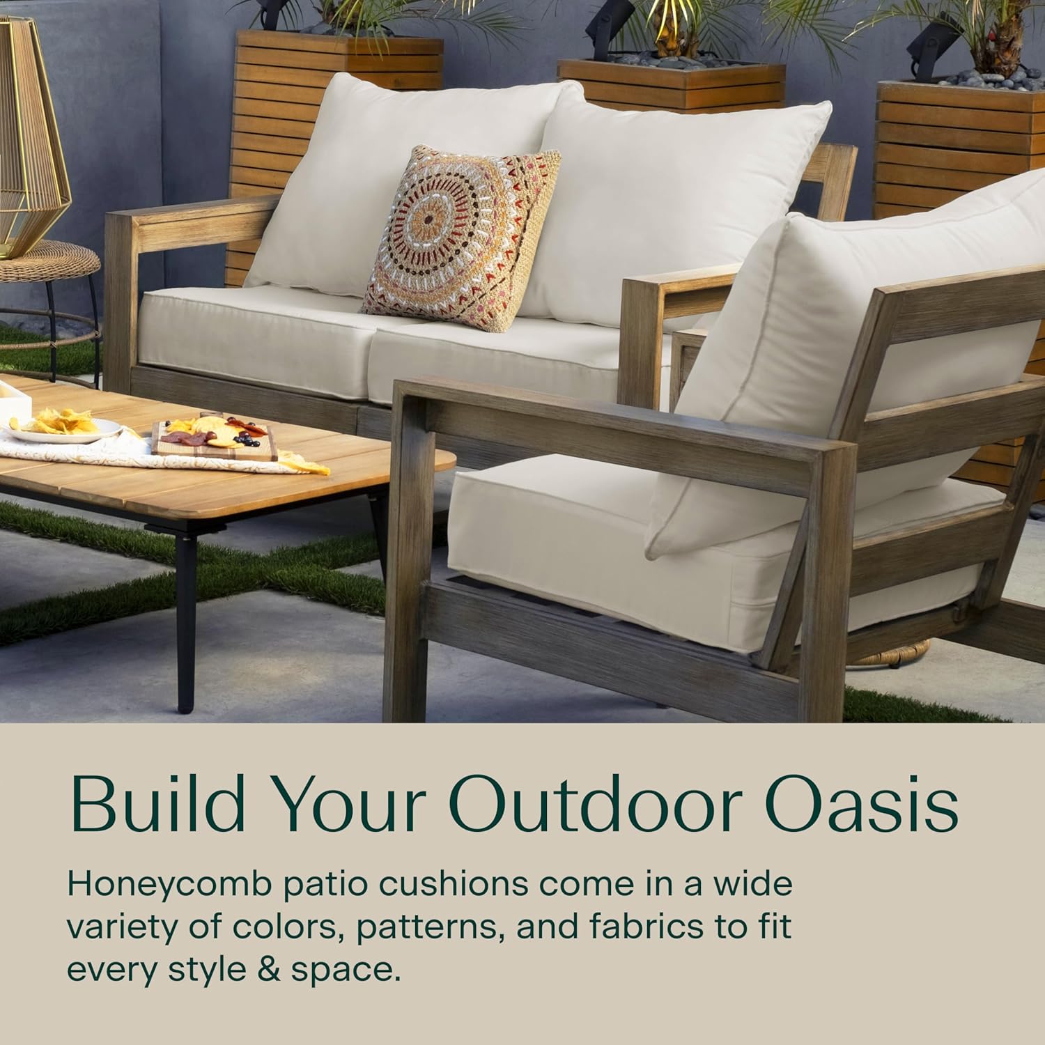 أثاث خارجي للفناء، بلون عظمي ص - مراجعة Outdoor Furniture وسعره