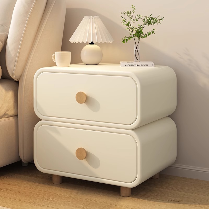 طاولة جانبية لغرفة النوم بتصمي - مراجعة Solid Wood Nightstand 2 Drawers وسعره