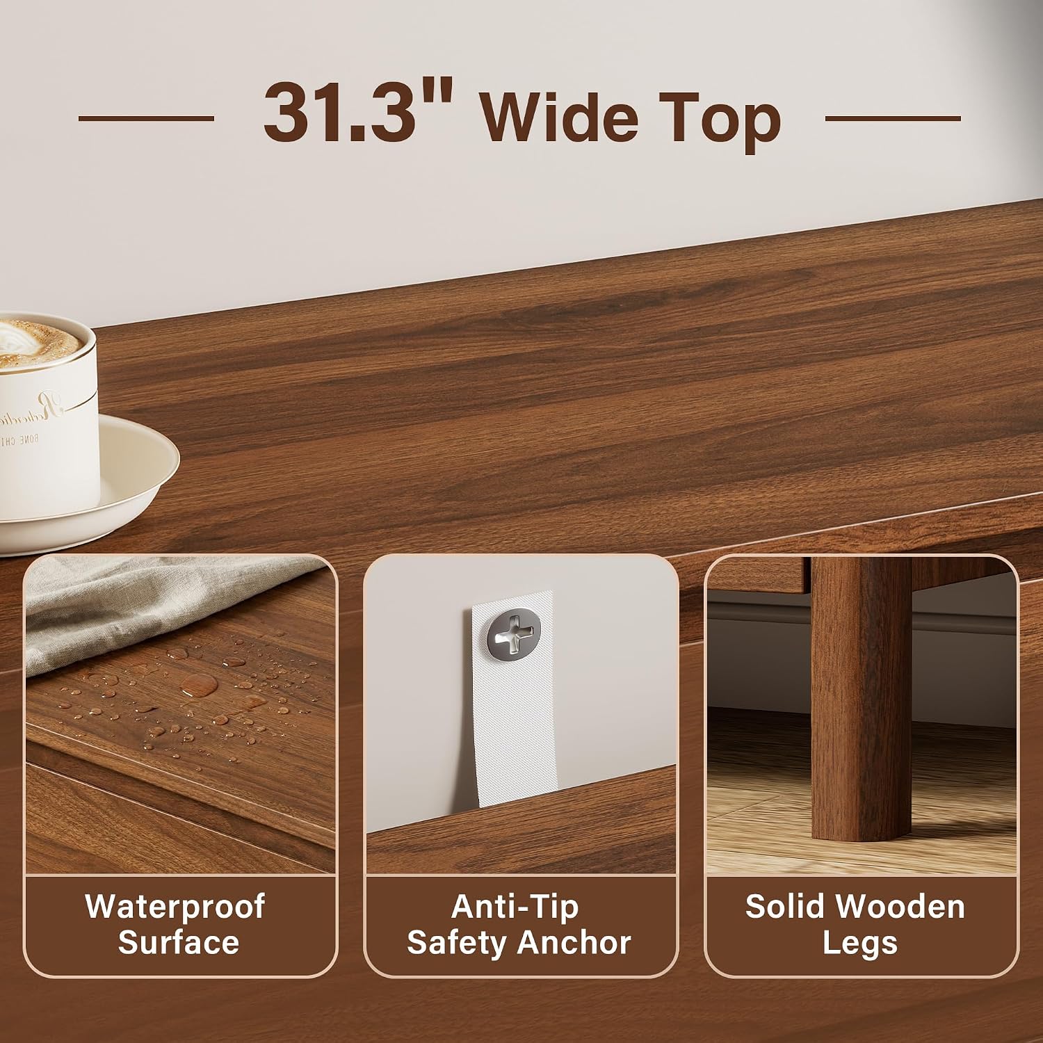 خزانة تخزين خشبية بخمسة أدراج، - مراجعة Bedroom Furniture وسعره