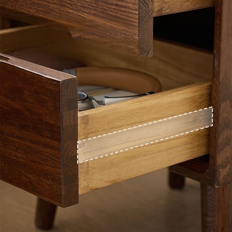 طاولات خشبية بجانب السرير، منض - مراجعة Solid Wood Nightstand 2 Drawers وسعره