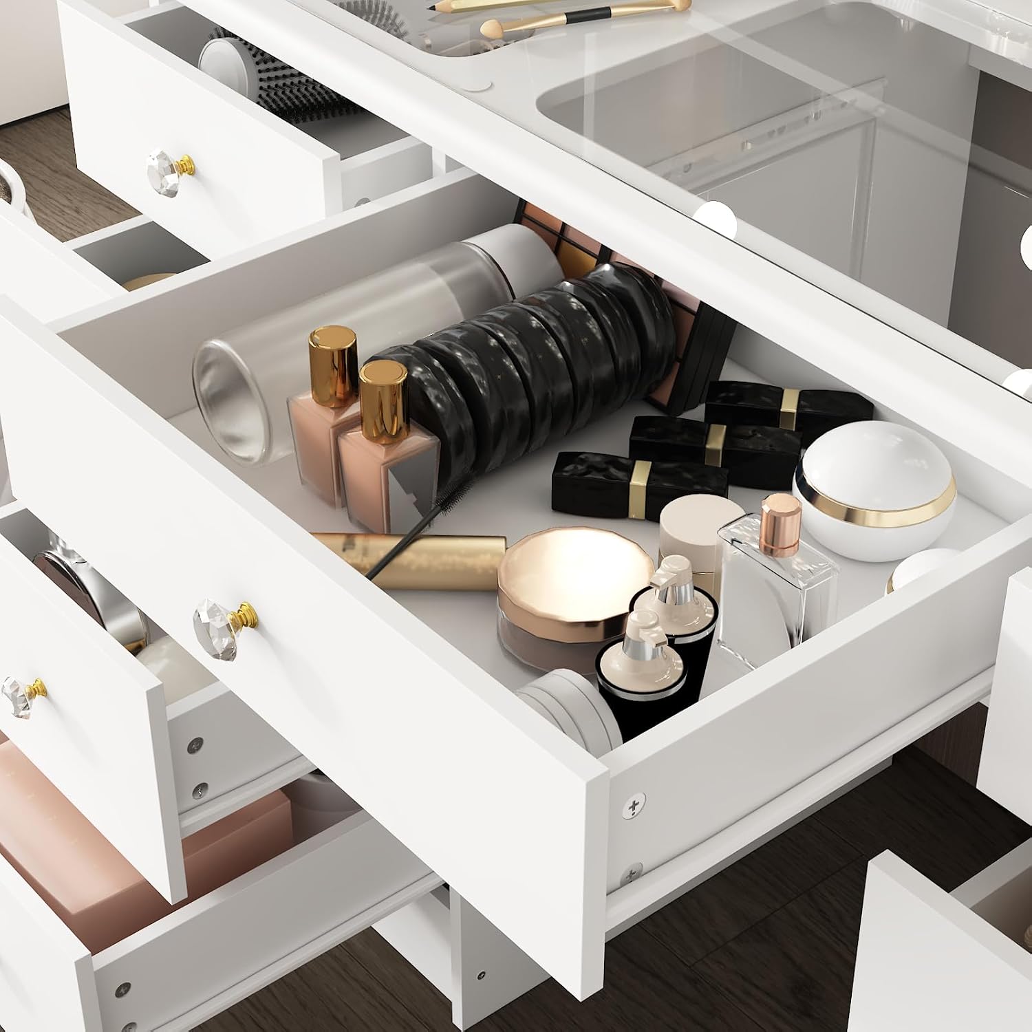 طاولة زينة مع مرآة وإضاءة، طاو - مراجعة Dressing Table Vanity With Lighted Mirror وسعره