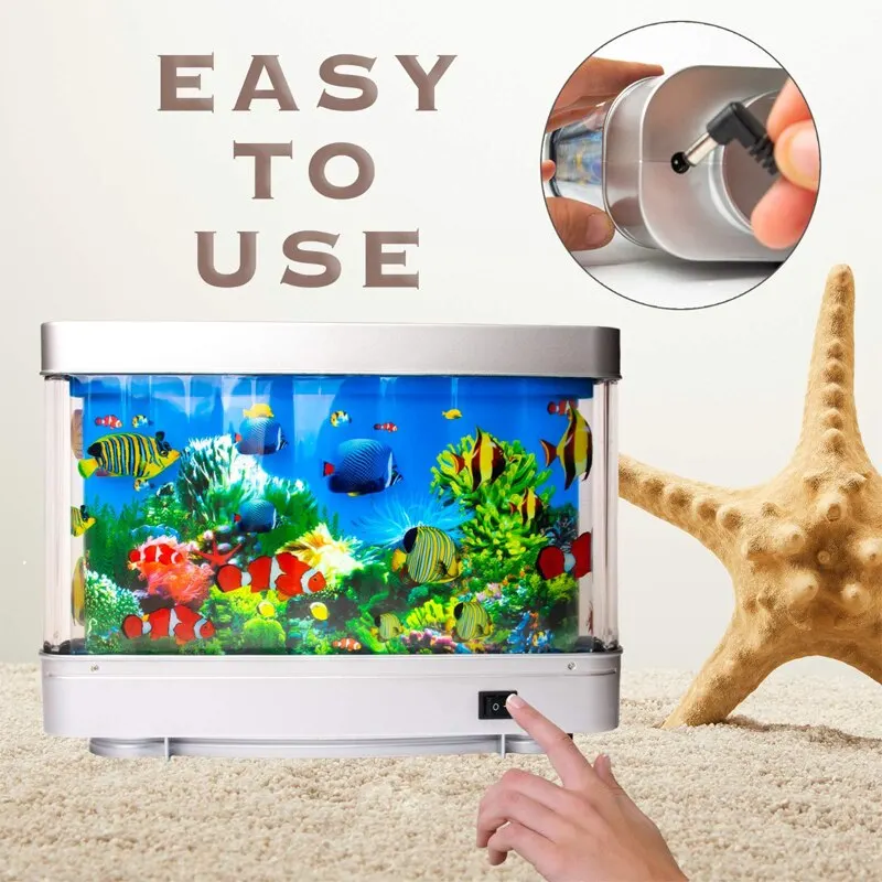 مصابيح خزان الأسماك الاستوائية - مراجعة Floating Nightstand With Led Light وسعره