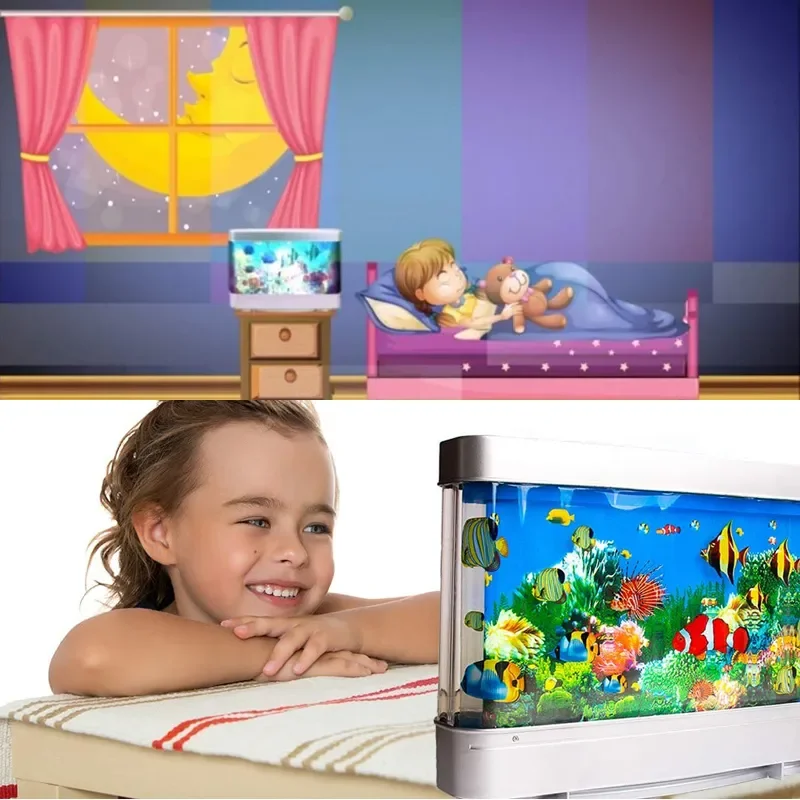 مصابيح خزان الأسماك الاستوائية - مراجعة Floating Nightstand With Led Light وسعره