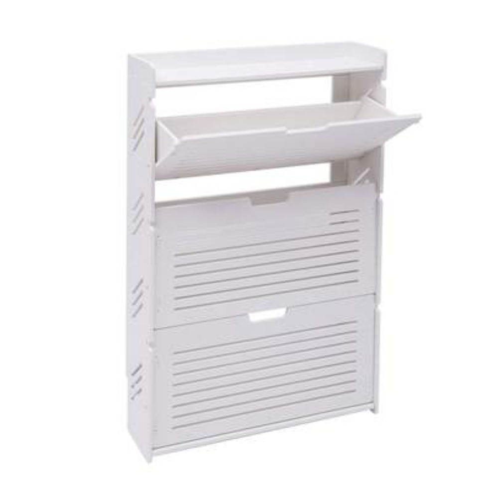 خزانة أحذية عصرية بثلاث طبقات  - مراجعة Shoe Rack Cabinet Narrow Entryway وسعره