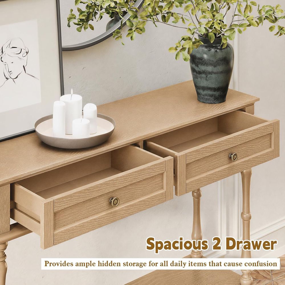 طاولة مدخل بسيطة التصميم مع خز - مراجعة Tables وسعره