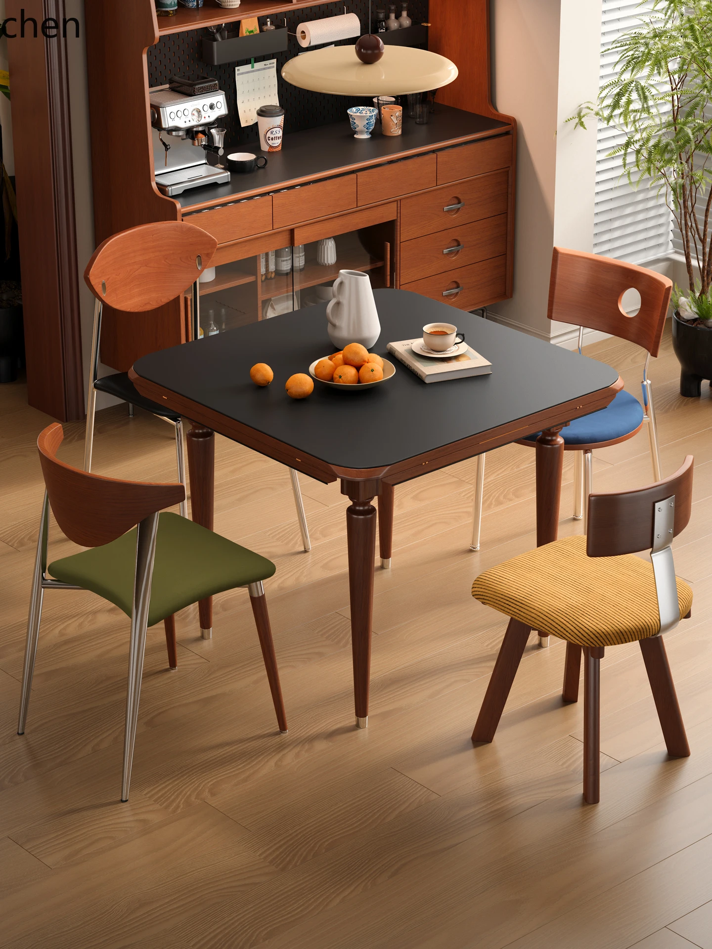 طاولة طعام تلسكوبية من الخشب ا - مراجعة Chairs وسعره