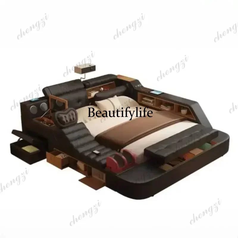 سرير مزدوج أسود مقاس كينج A182 - مراجعة King Size Bed Frame With Storage Drawers وسعره