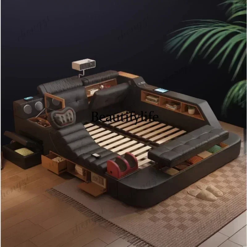 سرير مزدوج أسود مقاس كينج A182 - مراجعة King Size Bed Frame With Storage Drawers وسعره