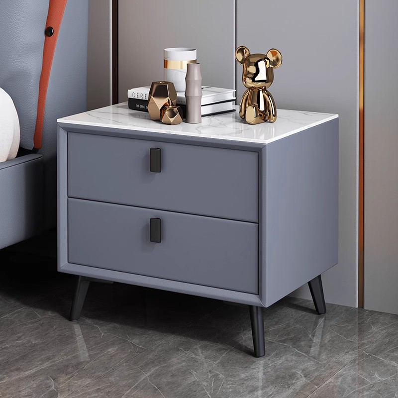 طاولة سرير جانبية من الخشب الص - مراجعة Solid Wood Nightstand 2 Drawers وسعره